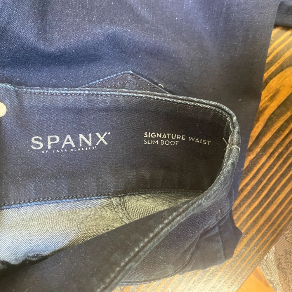 SPANX Dark Blue Women's Signature Waist Slim Boot Jeans - Size 29